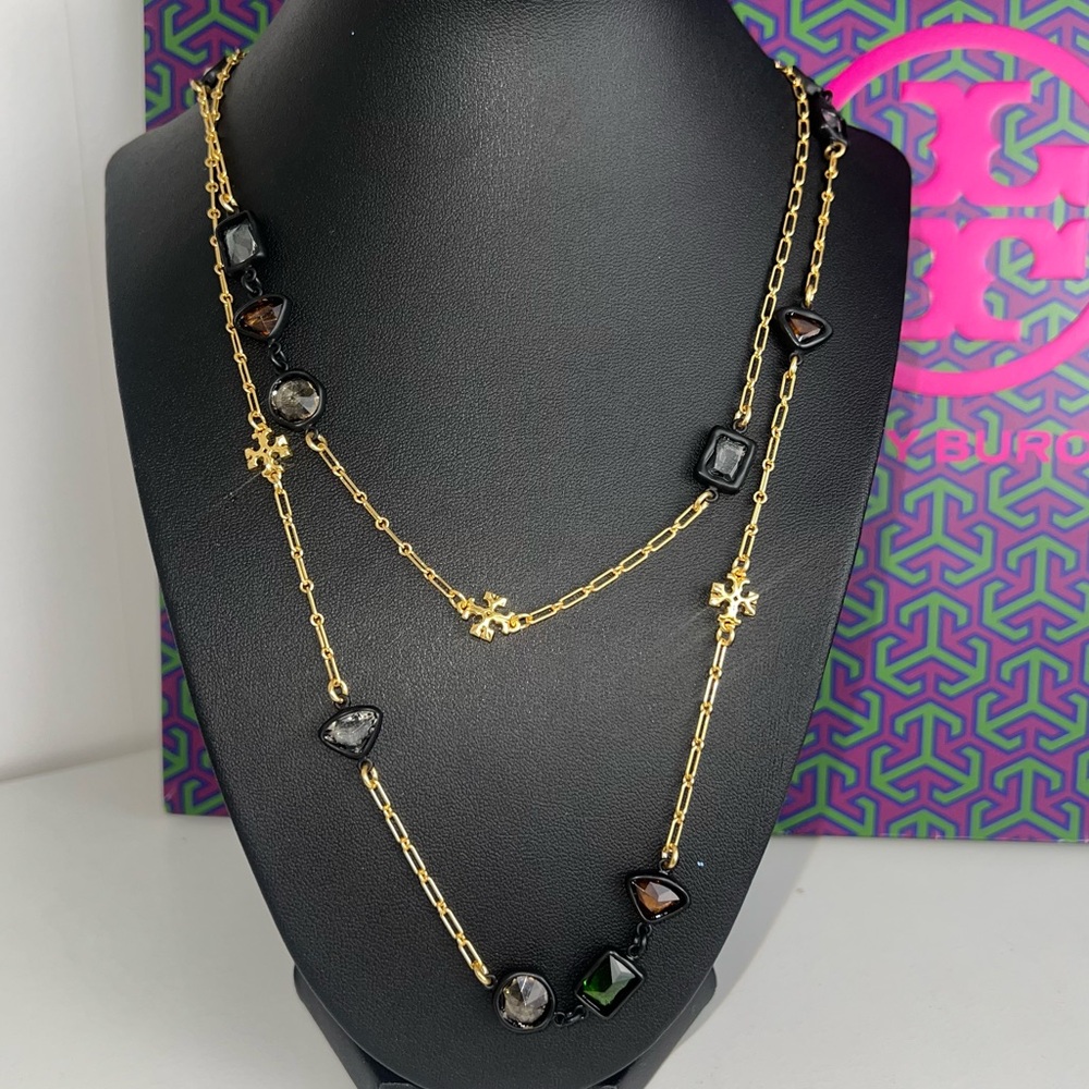 New Tory Burch ROXANNE DELICATE LONG NECKLACE - Picture 14 of 15